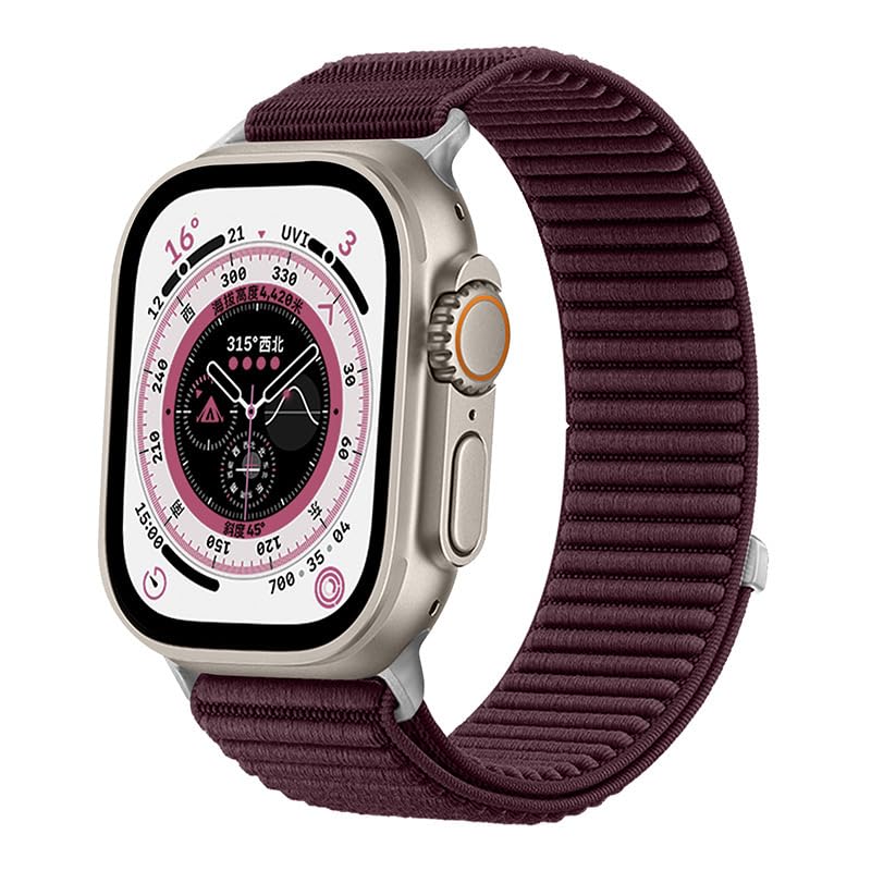 Image of Printme Nylon Sport Band Compatible with Apple Watch Band 44mm 45mm 46mm 49mm 42mm, Stretchy Trail Strap Elastic belt for iWatch Series 11 10 9 8 7 6 5 4 SE Ultra / 2 /3
