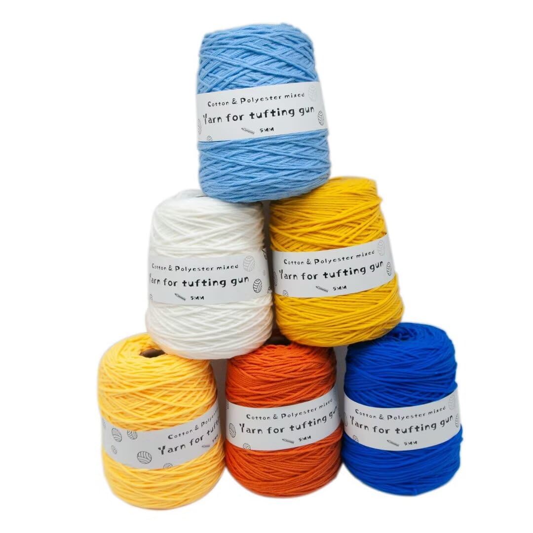 Dzianiny ręcznie robione, 6 x 95g kulek włóczki dziewiarskiej, 8 nitek, grubość 5 mm, 100m na ​​kulkę(B,458g/roll)