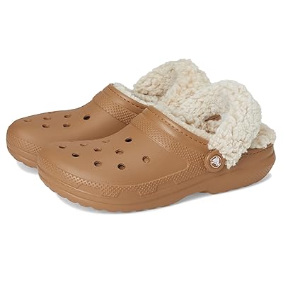 Crocs Classic Fleece Lined Clogs Clog Shoes Sepia