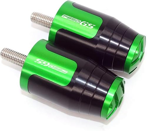 PUCIO for BMW F850GS F 850 GS F850 GS 78" Motorcycle Handlebar Grips Ends Counterweight Cap Plug Slider Handle Bar Grip (Color Green, Size Normal)