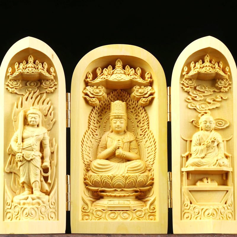 Amazon｜大日如来 天然木製 約10cm 弘法大師/大日如来/不動明王 真言宗 