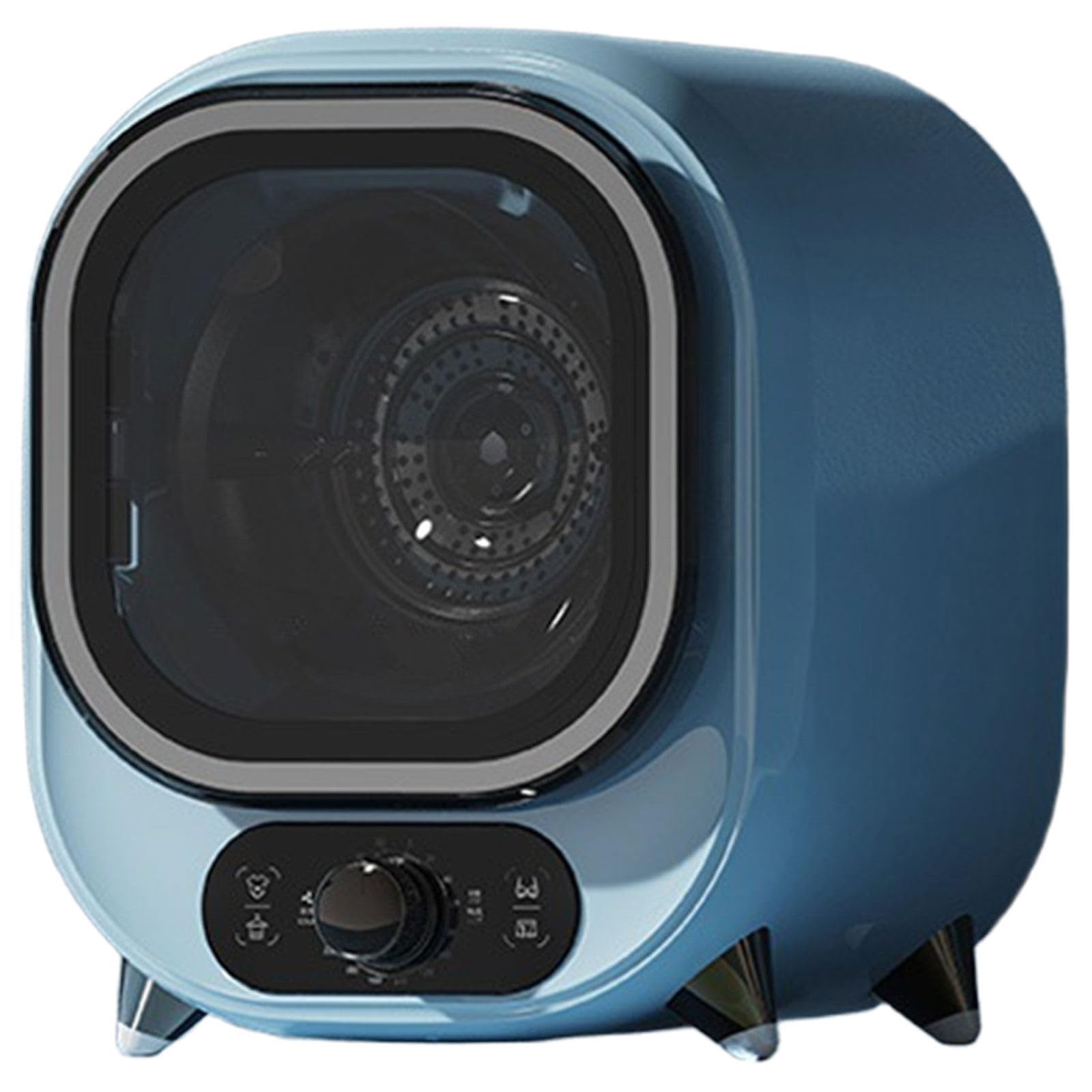 Secadora de Tambor pequeña portátil, Mini Secadora centrifugadora, Mini Secadora de Tambor, Capacidad de Carga máxima 0,8 kg, 35db silenciosa Blue
