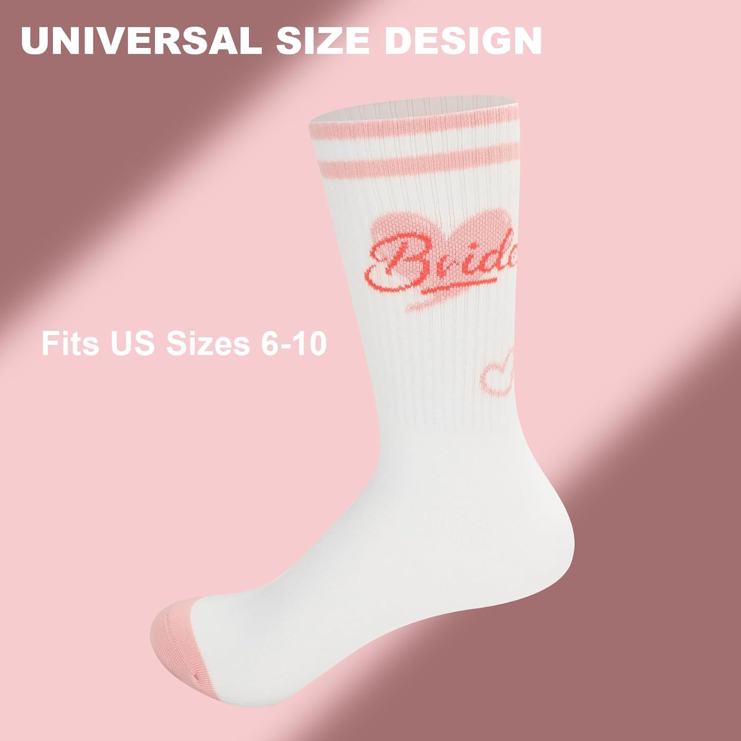 Bride Socks with Gift Box, Soft Cotton Bridal Socks for Bride to Be, Engagement, Weddings & Bridal Showers, for Bachelorette Party Favors and Bridesmaid Gifts - Image 6