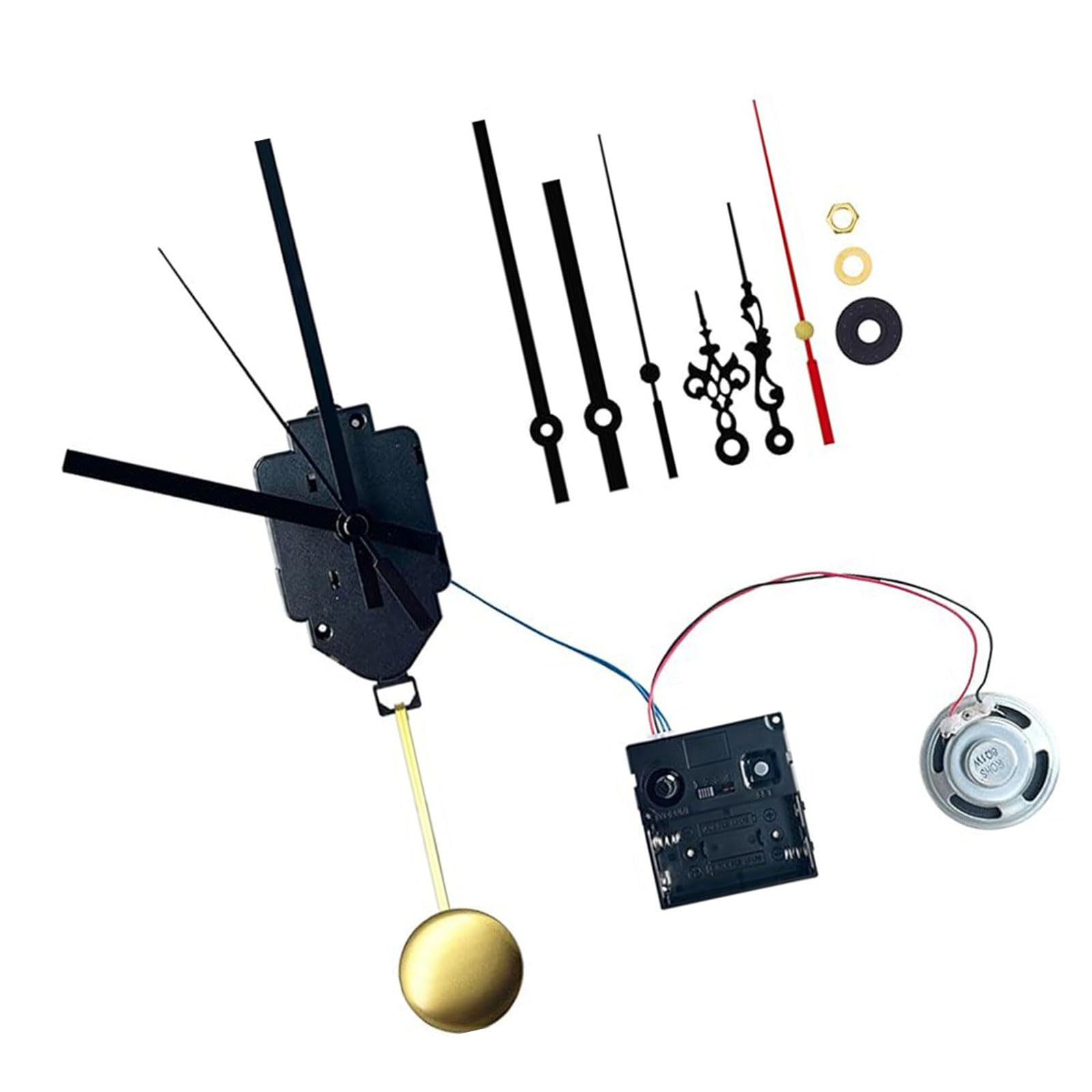 Ldabrye Pendulums Clock Engine Pendulums Clock Movement With 23.5mm/17mm Thread For Home And Office Clocks Low Noise
