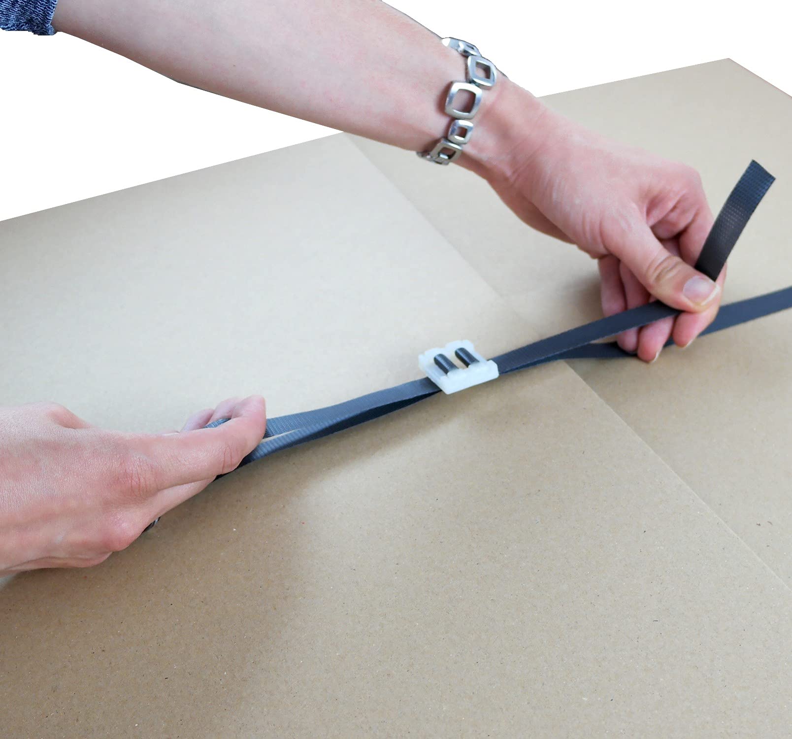 20 Stück Spenderkarton PP-Umreifungsband 12×0,5mm | Polypropylenband (PP) | 1000m | benutzerfreundliches Umreifungsband | 1.320 N Bruchlast | für manuelle Umreifung | Europack24
