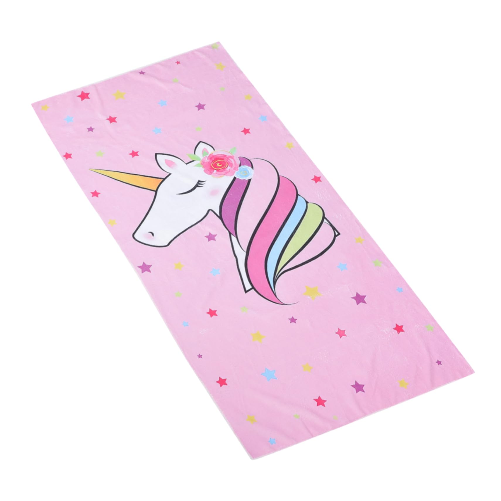 5 Pièces Serviette De Plage à Licorne Drôle Adultes Filles Voyage Enfants Serviette De Plage Confortable De e Absorbant Rose Fibre Superfine