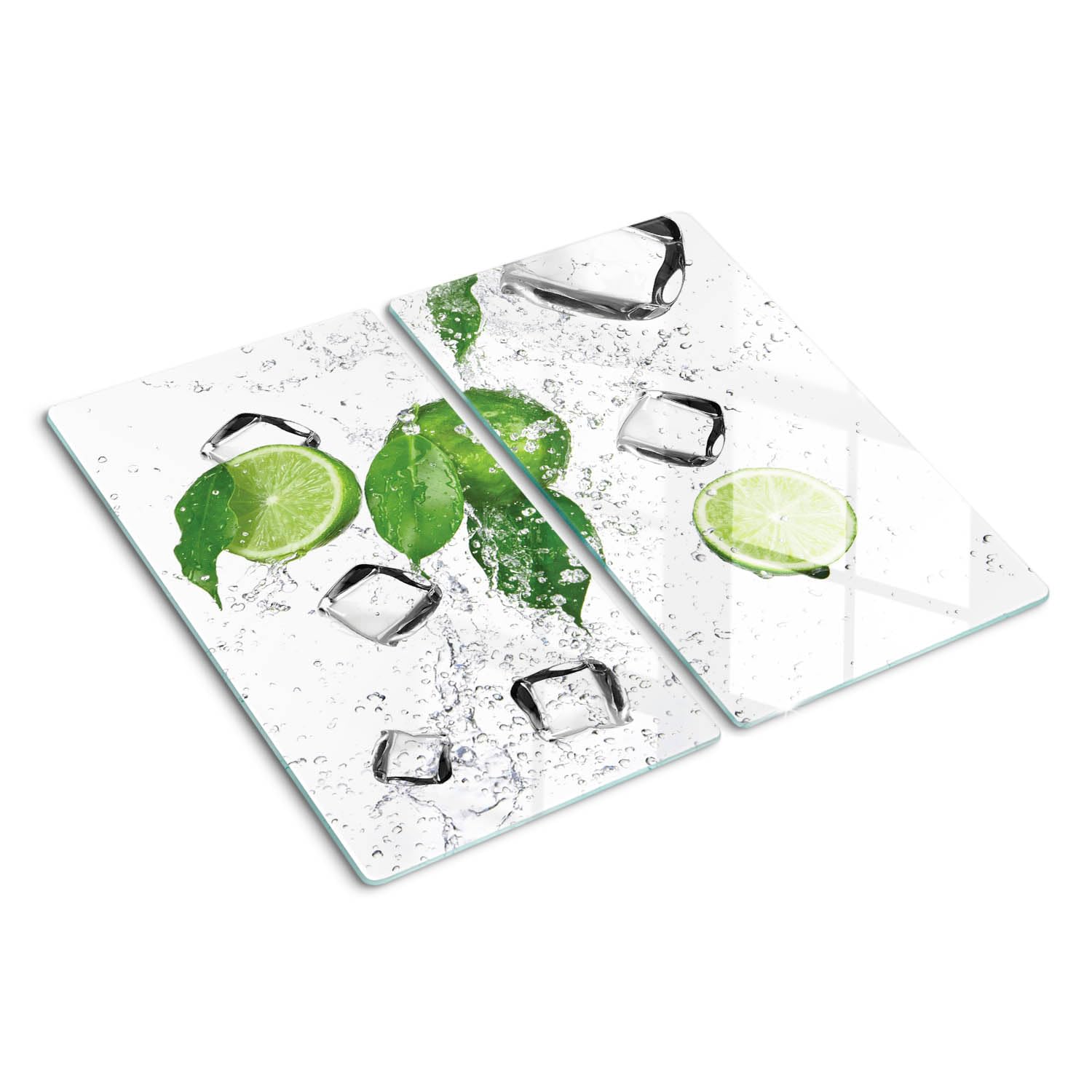Planche de cuisine en verre moderne décoration bouleau premium