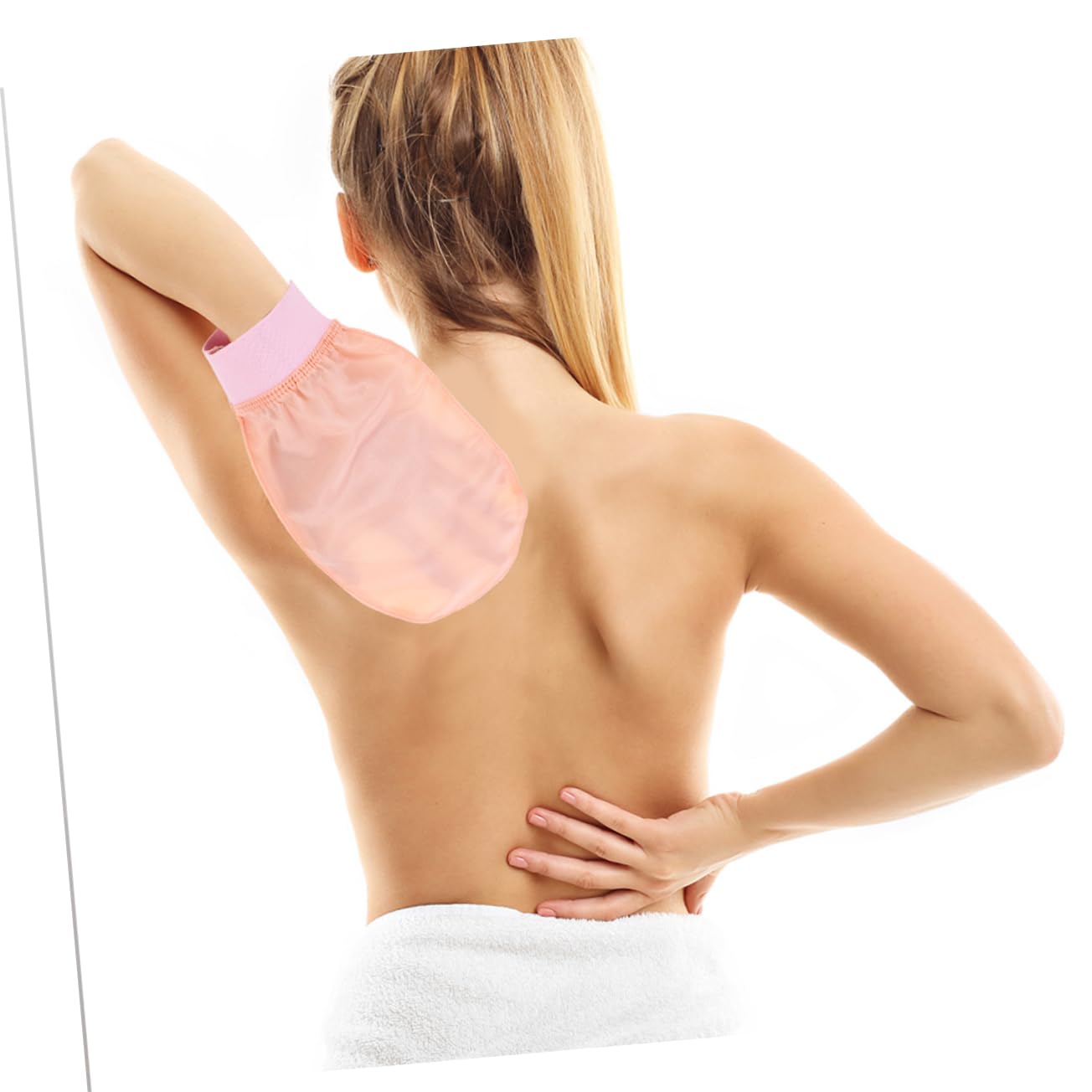 FOMIYES 10 Piezas toalla de barro guantes de limpieza guante de fregar manopla exfoliante suave toallita de baño herramienta guantes de baño toalla de baño Seda rosa