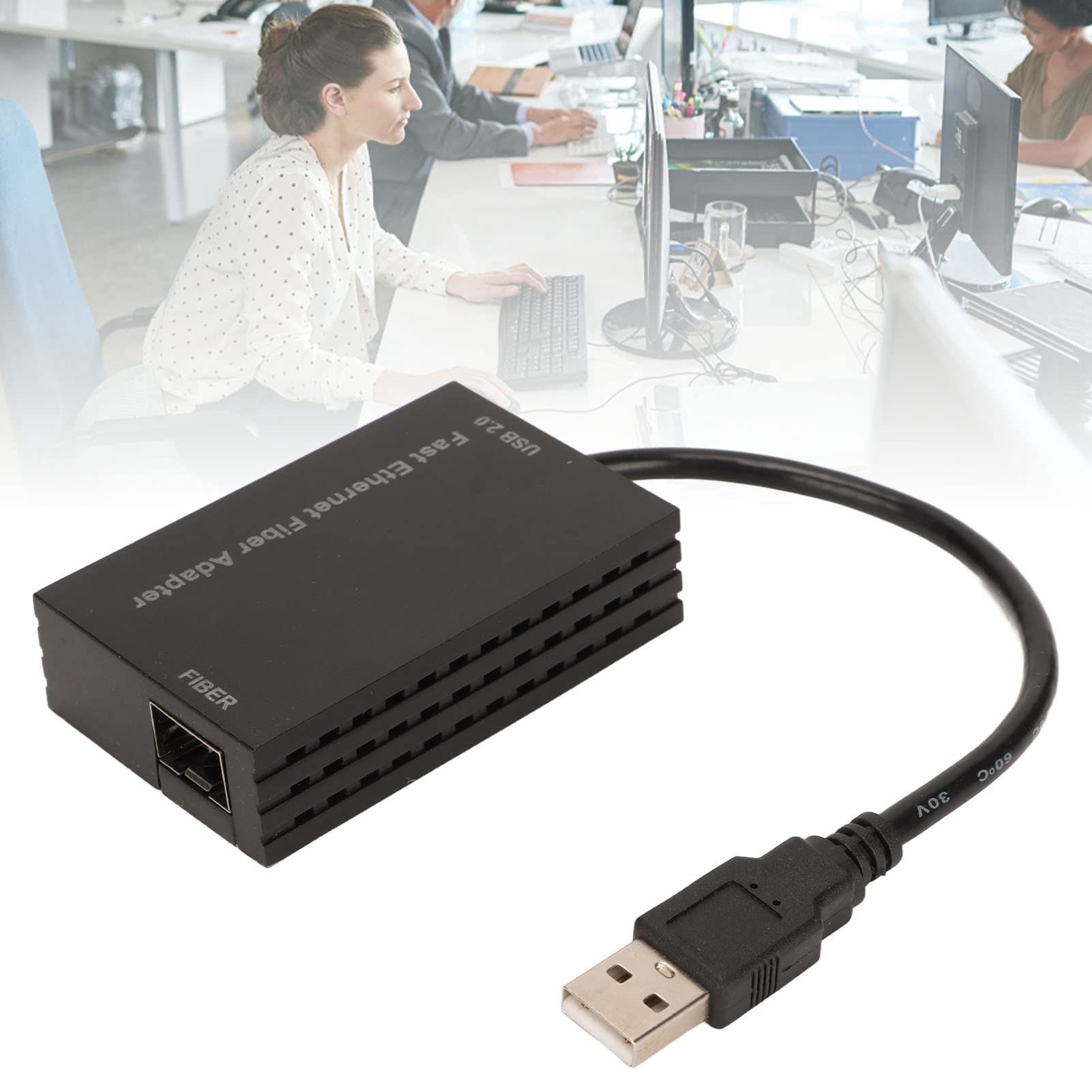 Adapter Serwera USB 2.0 100M Ethernet, Szybki Konwerter Sieci Przewodowej na USB Tryb Oszczędzania Energii Internet Rj45 na Adapter USB dla Windows 10, 8.1, 7, dla Windows XP, dla Linux