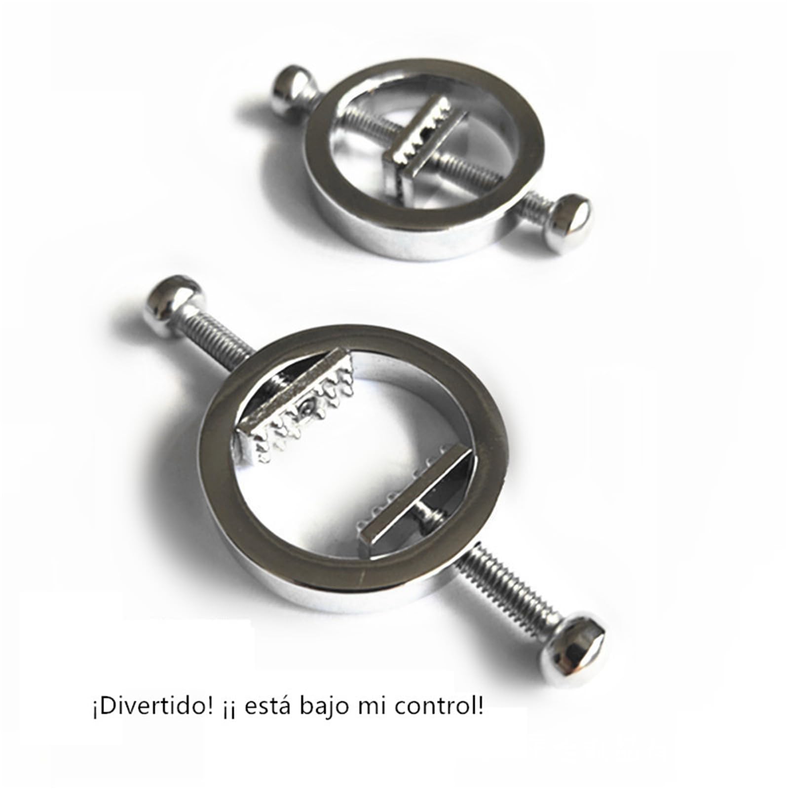 2pieza， falso pezón Piercing anillos de acero inoxidable pezón escudo