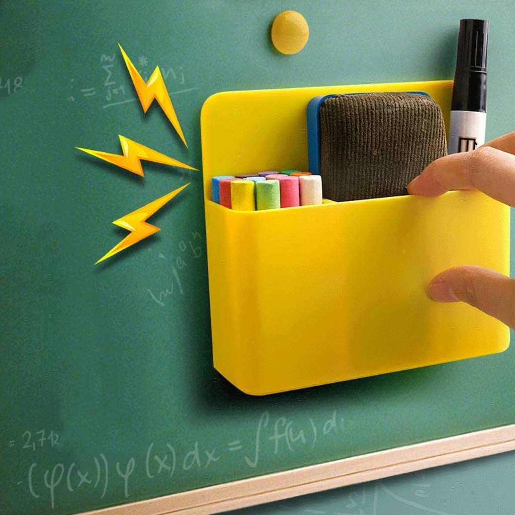 OLOTU Durevole Portapenne Magnetico, portaoggetti per armadietto Frigorifero, Lavagna, Frigorifero da Ufficio, portapenne Multifunzionale e Durevole Porta Penna