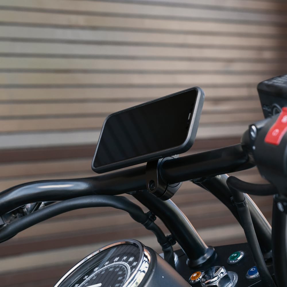 Peak Design Supporto per telefono mobile per moto V2, senza ricarica, tecnologia di montaggio SlimLink, braccio rigido, si adatta a una varietà di manubri (diametro 7/8"-1,25"), isolatore di