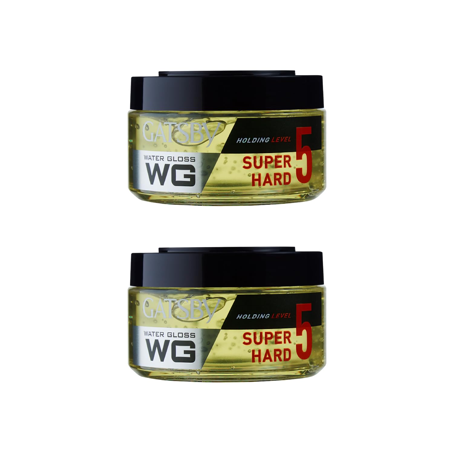 Gatsby Japan Water Gloss - Super Hard, 150g (Pack of 2) | Hair Styling Gel for Men