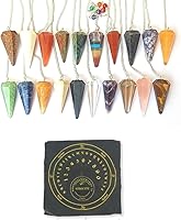 Vista 1 de WholesaleGemShop Péndulo facetado de cristal de piedras preciosas naturales