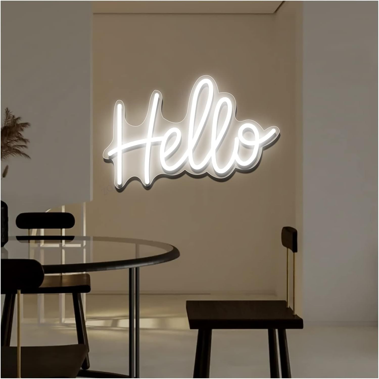 Cartel de neón personalizado, LED de acrílico grande, decoración de pared para dormitorio, barra de boda, fiesta al aire libre