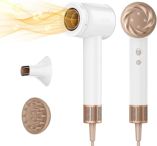 Dreame Glory Mix Secador de pelo de alta velocidad, doble voltaje, 3 boquillas magnéticas, infusión de perfume, secado fragante personalizado,