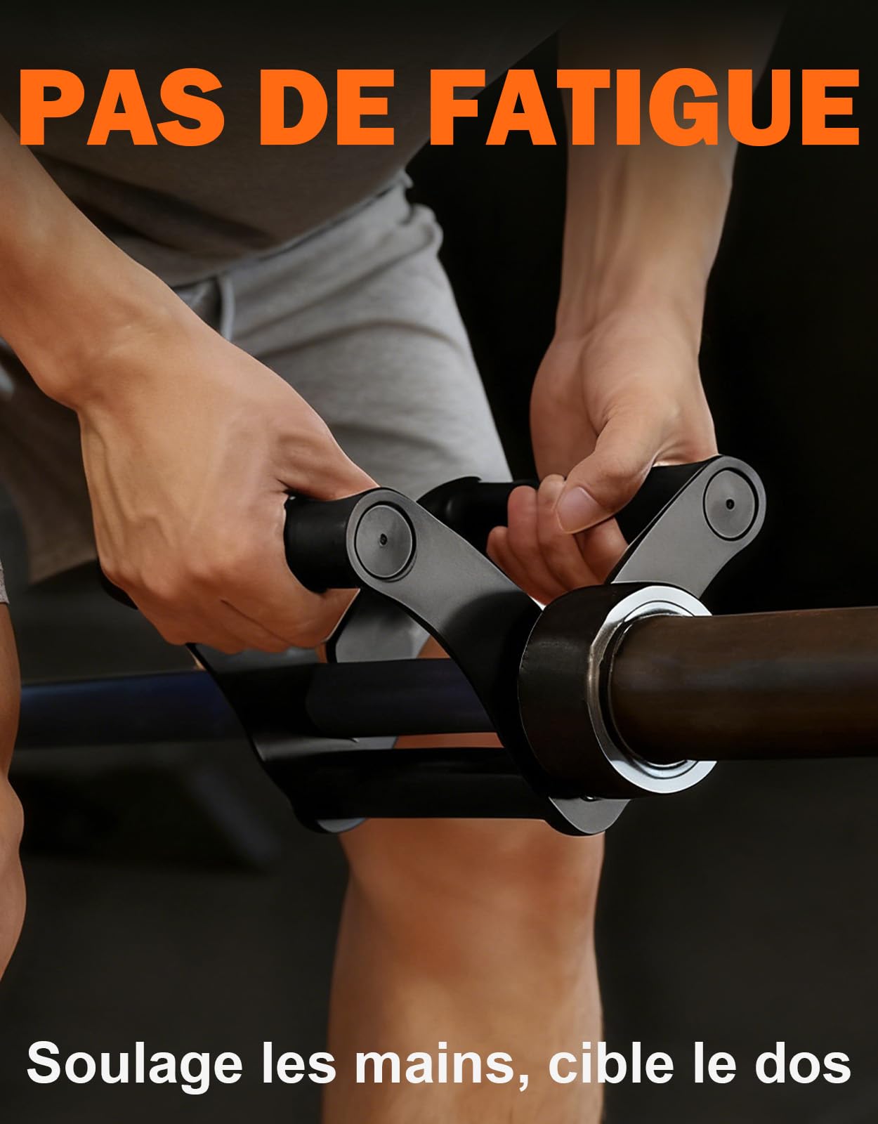 Fitarc Poignée portable en forme de mine terrestre, poignée de rangée en T pour barre, accessoires pour support