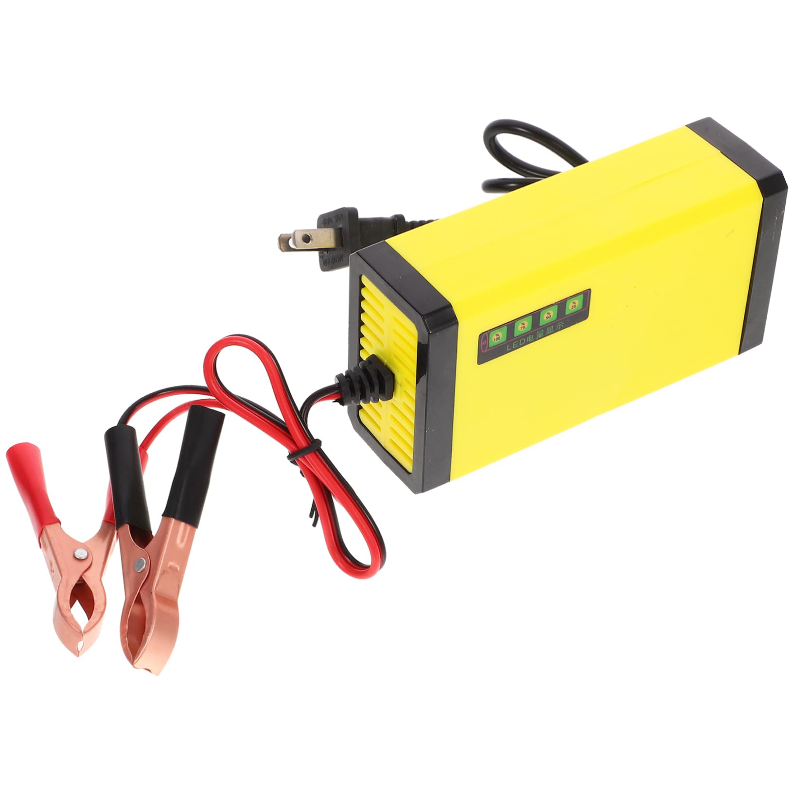 Unomor Motorcycle Battery Charger with Power Display Easy Plug and Play Charging for Batteries for Motorcycles Lawn Mowers and More