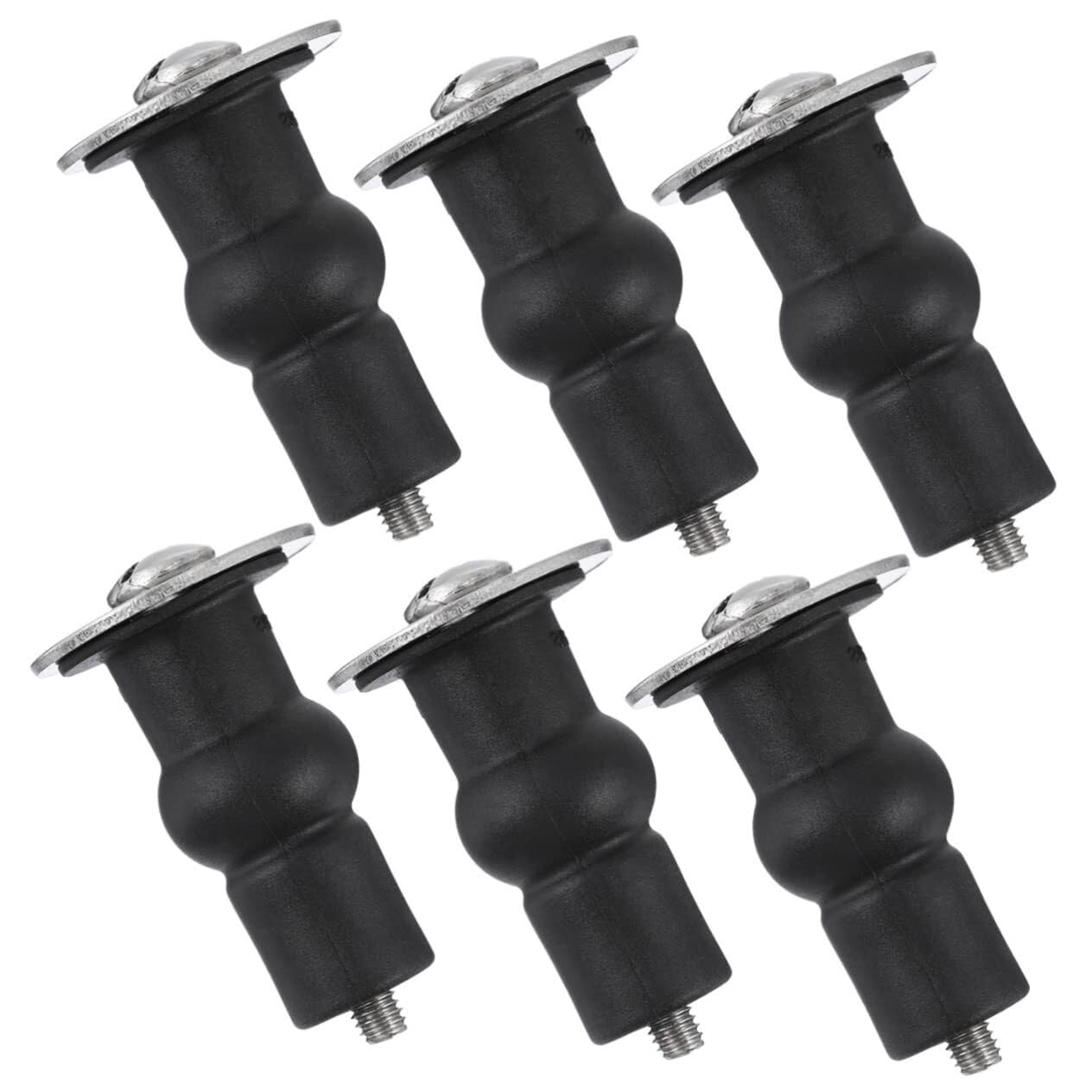 Bulloni for viti di ancoraggio in acciaio inossidabile Manicotto di espansione Vite for WC Sedili for WC Cerniere in acciaio inossidabile Bulloni in acciaio inossidabile 6 pezzi Viti di fissaggio for