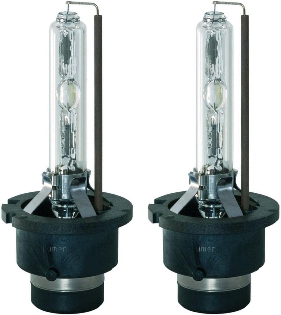 D4S HID Xenon Headlight Replacement Bulb for High or Low Beam 6000K Diamond White Pack of 2