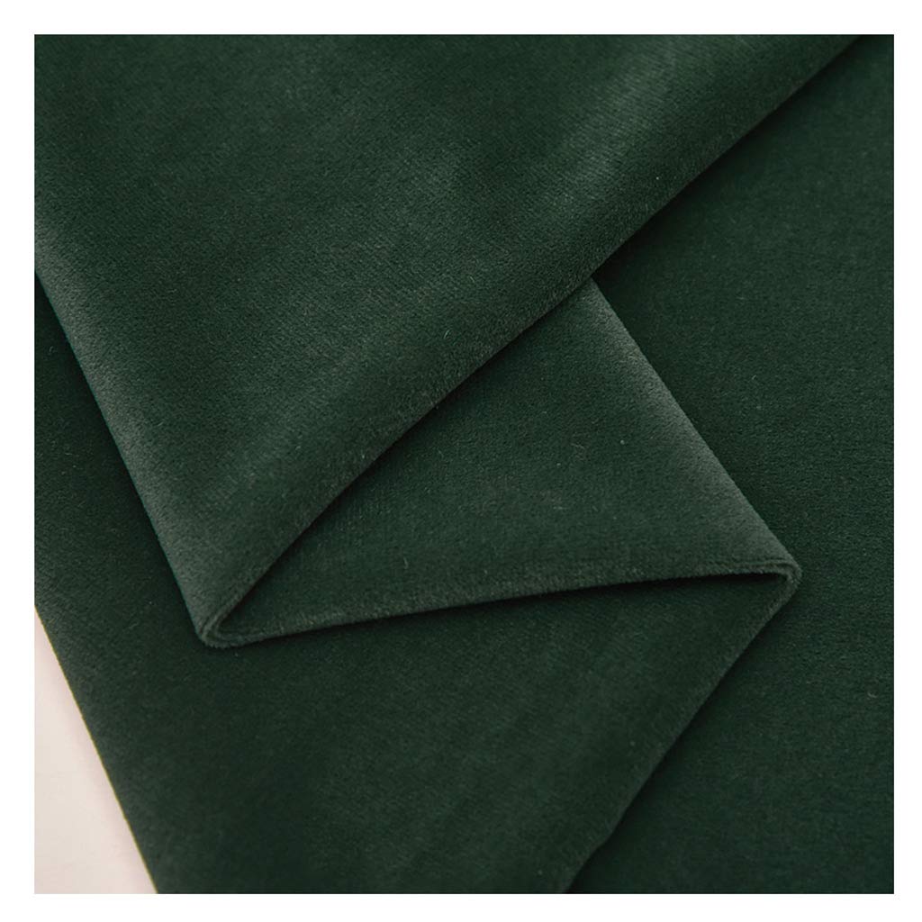Nakan Dark Green52 Green Velvet Fabric Matte Upholstery Velvet Drapery Fabric By The Meter 150Cm 59'' Wide For Furnitrue Upholstery, Chair Seat Cover, Crafts, Home Decor(Color:dark Green52)