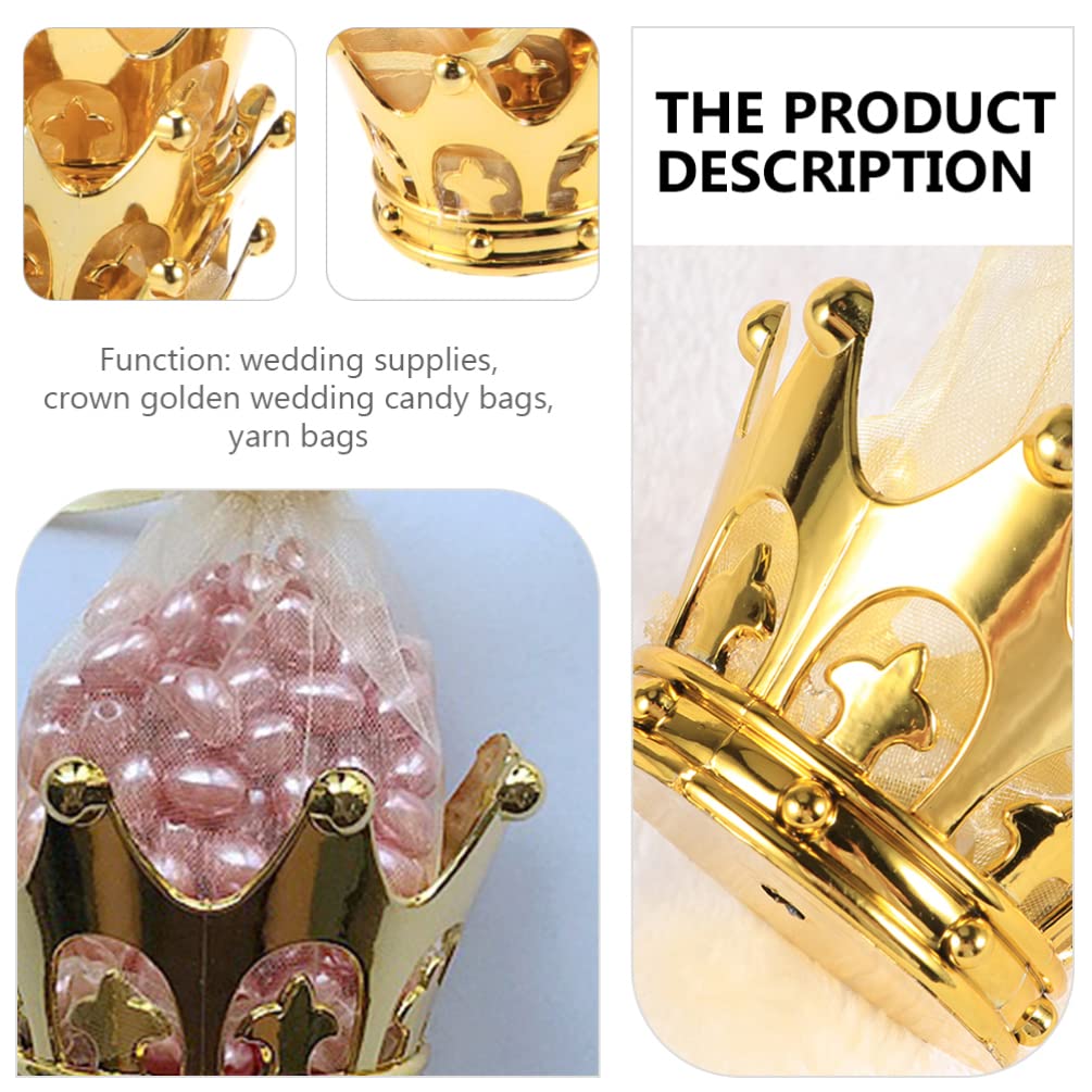 CPEGHDVM Wedding Favor Bags - 50 Pcs 5.9x2.7in Champagne Drawstring Pouches For Candy & Gifts