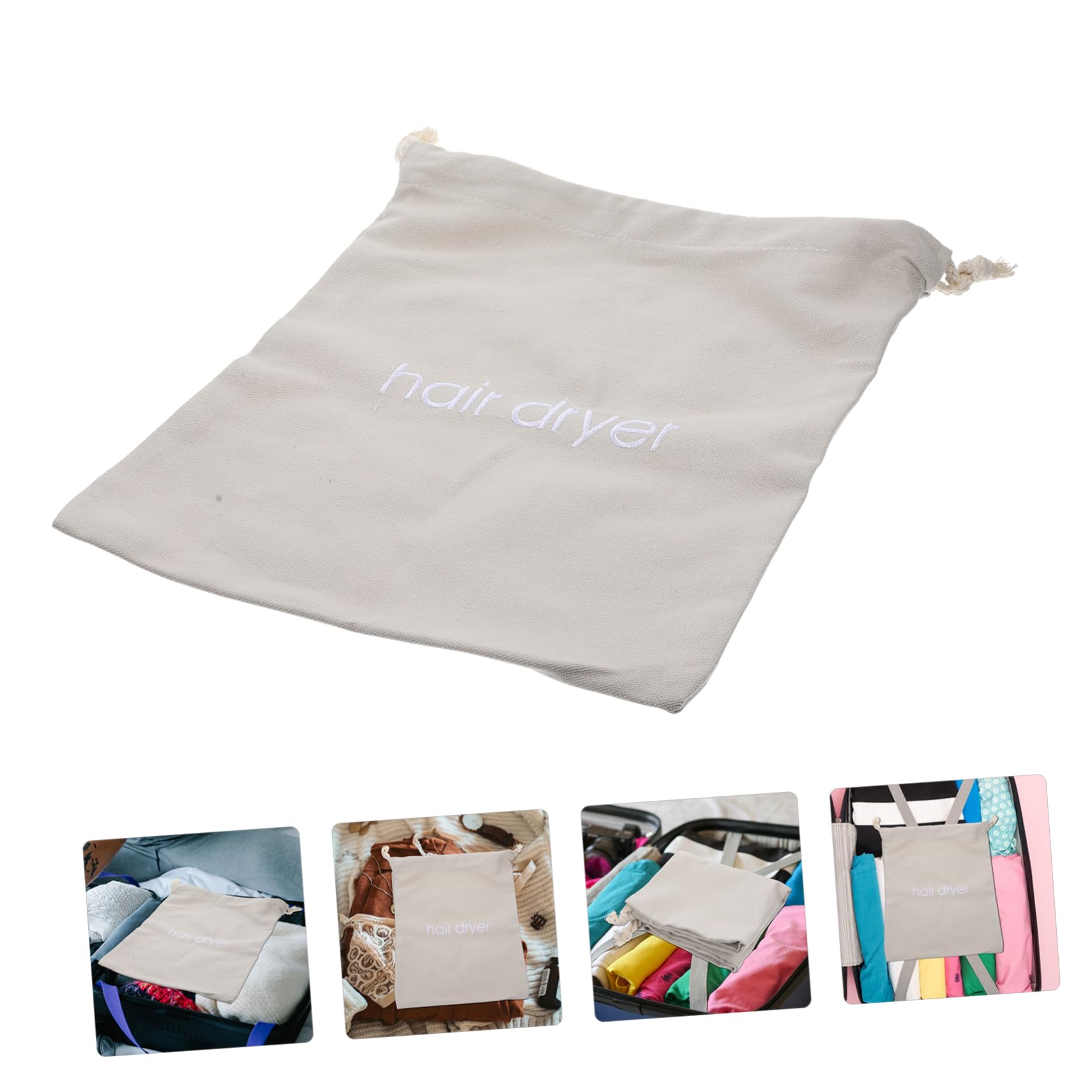 FRCOLOR 10 Stück Styling-Zubehör Heim-Organizer Tasche Und Lockenwickler Make-Up-Aufbewahrungsbehälter Stoff-Staubbeutel Glätteisen Gäste- - Werkzeuge Eisengraue