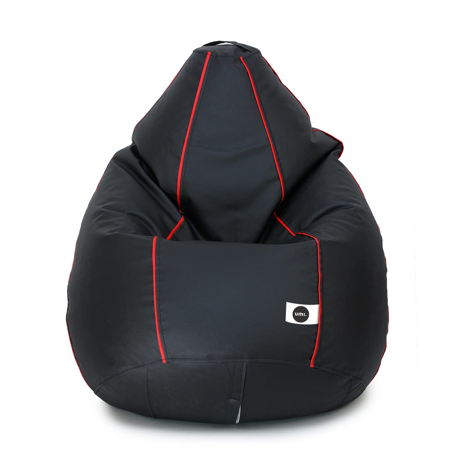 Amazon Brand - Umi. Classic Bean Bag Cover (Without Beans) Colour- Black with Red Piping_XXL (B09NM1SFY1) Amazon Price History, Amazon Price Tracker