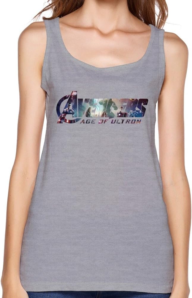 JOWEN Women's Avengers Logo Tank Top Small Gray