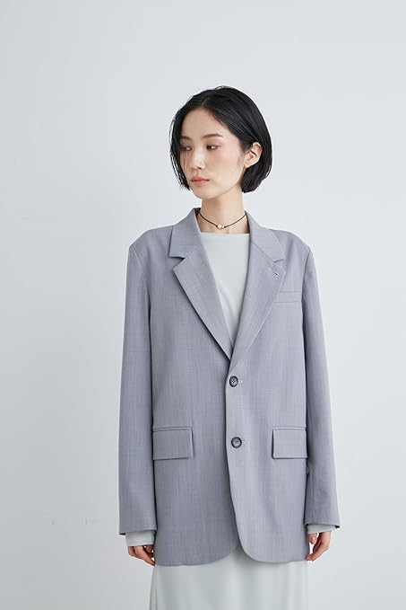 【MIESROHE】【美品】【完売品】リラクシーダブルロングジャケット MIESROHE（ミースロエ）の「リラクシーダブルロングジャケット