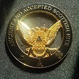 Delux 32nd Degree wings Up Cut Out Alloy Car Emblem