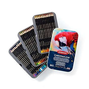 ダーウェント　クロマフロー　色鉛筆 Amazon.co.jp: 【国内正規品】Derwent ダーウェント 油性色鉛筆