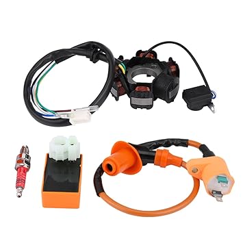 Ignition Set, Easily Installation 6 Pin Racing CDI Solid and Heavy Duty Ignitor CDI High-quality Plug and Play for Dirt Bike