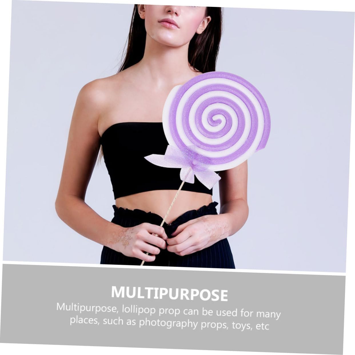 2Pcs Simulation Lollipop Props Decorative Fake Lollipops for Photography Birthday and Party Decorations Safe Material Realistic Design