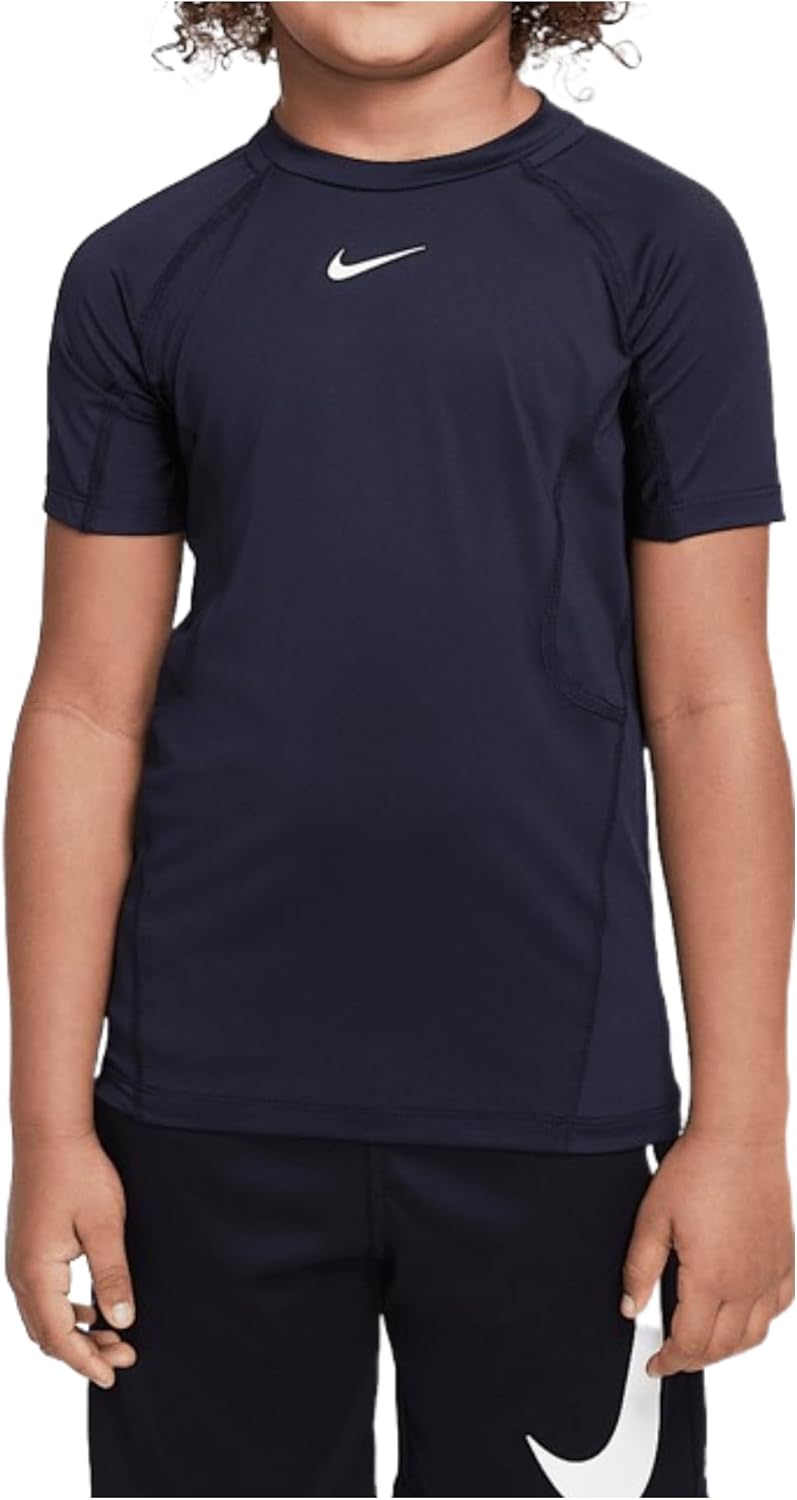 Nike Dri-FIT Pro Little Kids' Short Sleeve Top (86M786-023, Black)