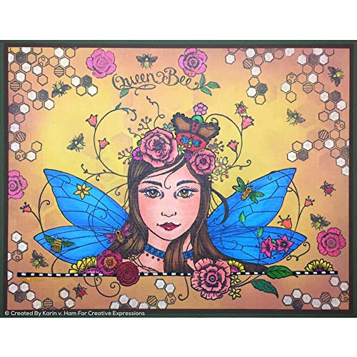 Pink Ink Designs Queen Bee-Clear Stamp, A5, Transparent - Image 3