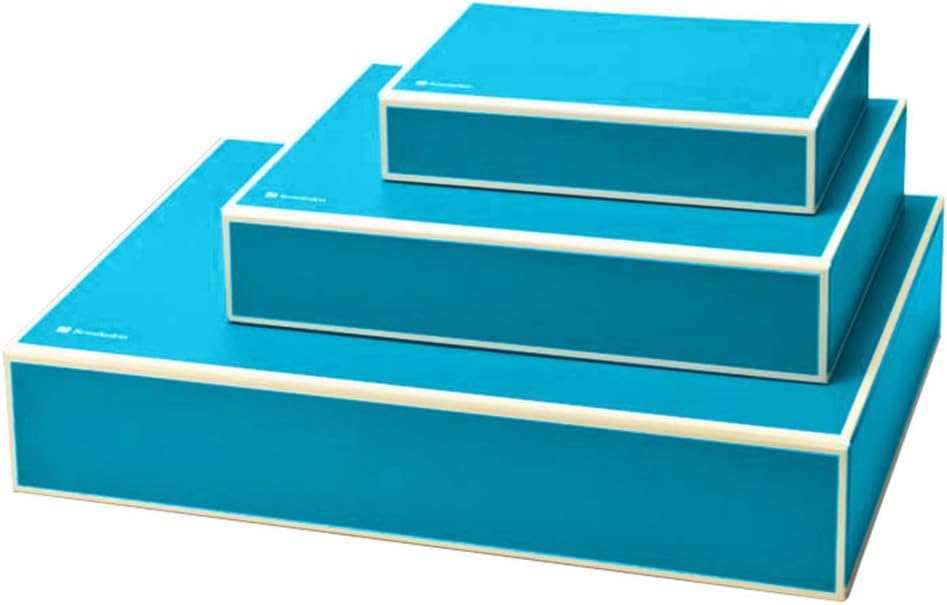 Semikolon Rectangular Organizer Boxes, Set of 3, Turquoise (3550019)