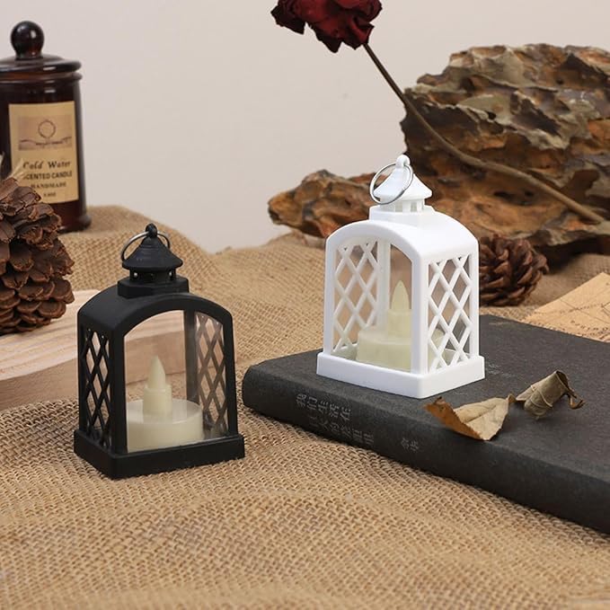 Sai Rainbow Battery Operated Mini Antique Lantern Lamps | Wall Hanging LED Light for Home & Office Festive Decoration (Pack of 3, Multicolour)-image-49