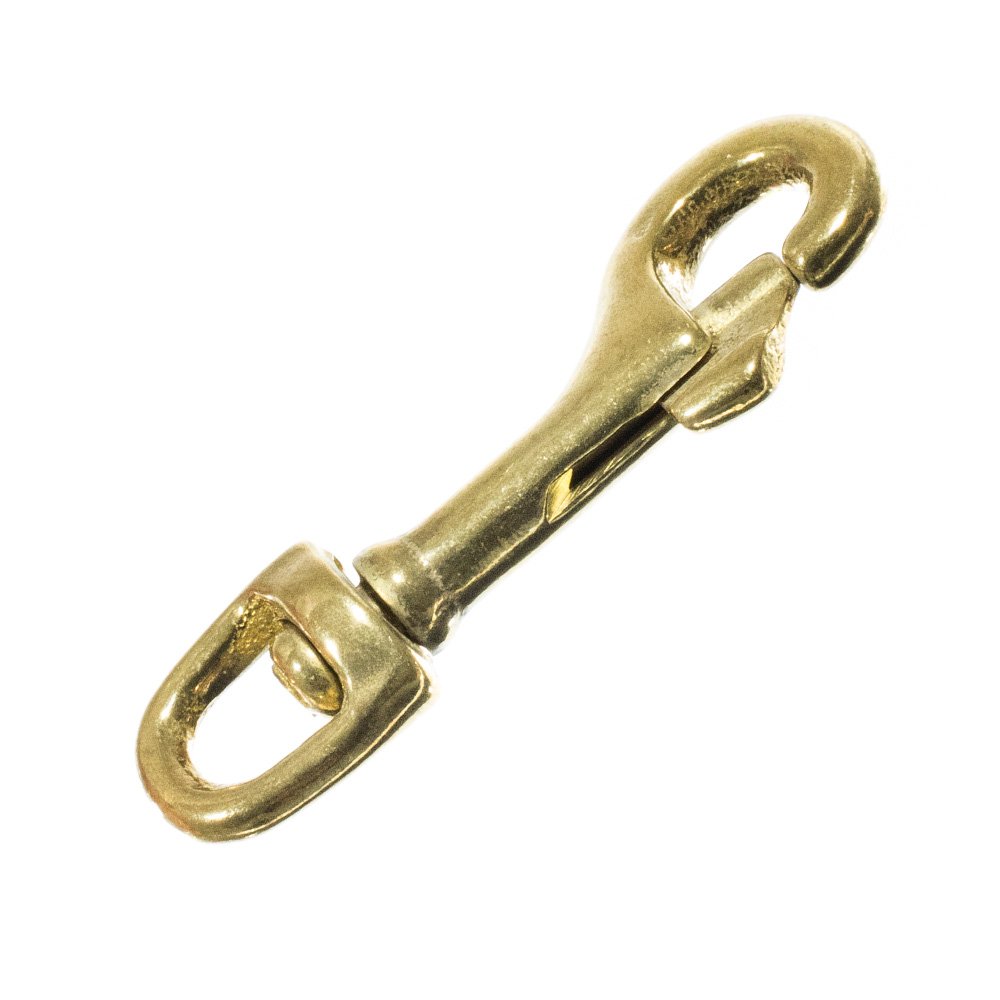 Craft County ottone girevole moschettoni -1/4, 3/8, 1/2, 3/4 inch – disponibile in 2, 5, 10, 15, 20 o 25 confezioni – Portachiavi, portamonete 20 Pack 1/4 Inch
