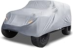 X AUTOHAUX SUV Car Cover Fit for Jeep Wrangler JK JL 2 Door 2007-2021 Outdoor Waterproof Sun Rain Dust Wind Snow Protection 210D Oxford Dark Green