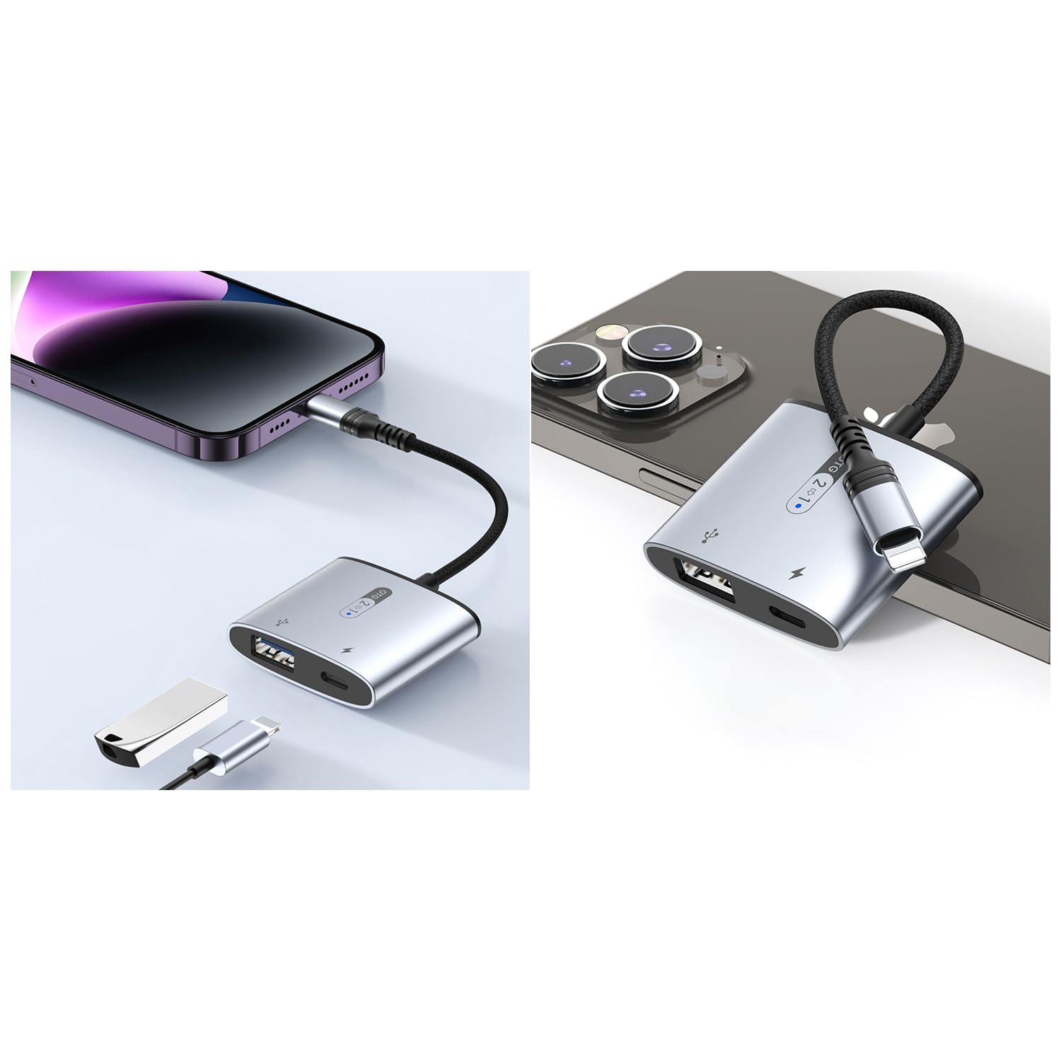 Amazon | ライトニング ミニDock 変換アダプター データ転送 （USB-A