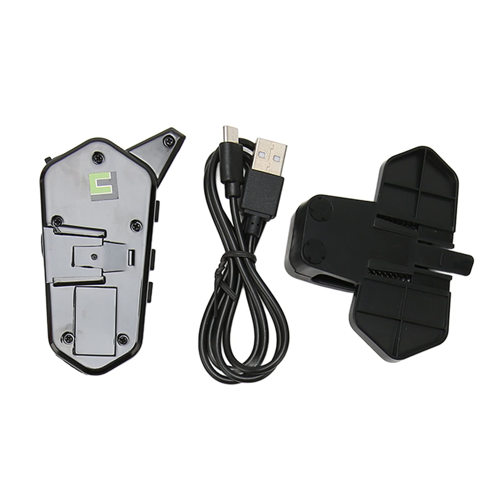 Casque Bluetooth pour Moto, Casque D'interphone Bluetooth avec Microphone à Réduction de Bruit HD, Réponse Automatique, Batterie 1000 MAh pour Moto, Sport, Cyclisme, Compétence