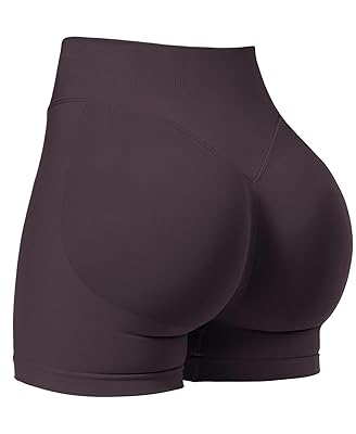 VOYJOY Women Workout Impact Shorts 2.5"/ 3.6"/ 4.5"/ 6" Scrunch Butt Lifting Gym Seamless Booty Biker Shorts