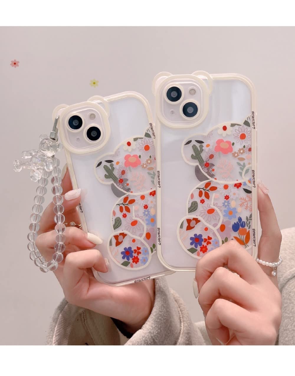 Custodia compatibile con iPhone bellissimo con stampa ragazza trasparente | SHEIN ALIA