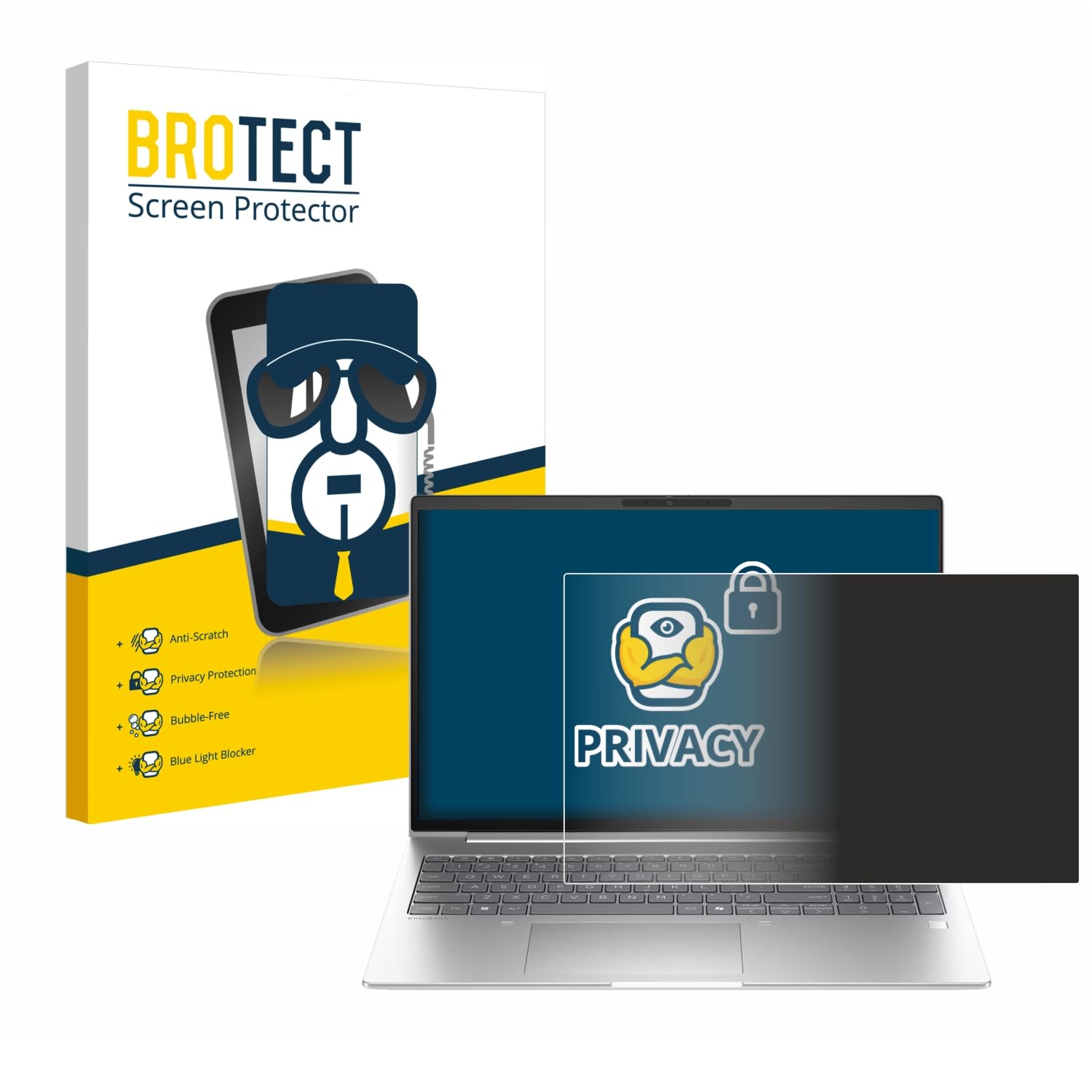 brotect Protection Anti-Espion pour HP EliteBook 6 G1i 13, Film de Confidentialité