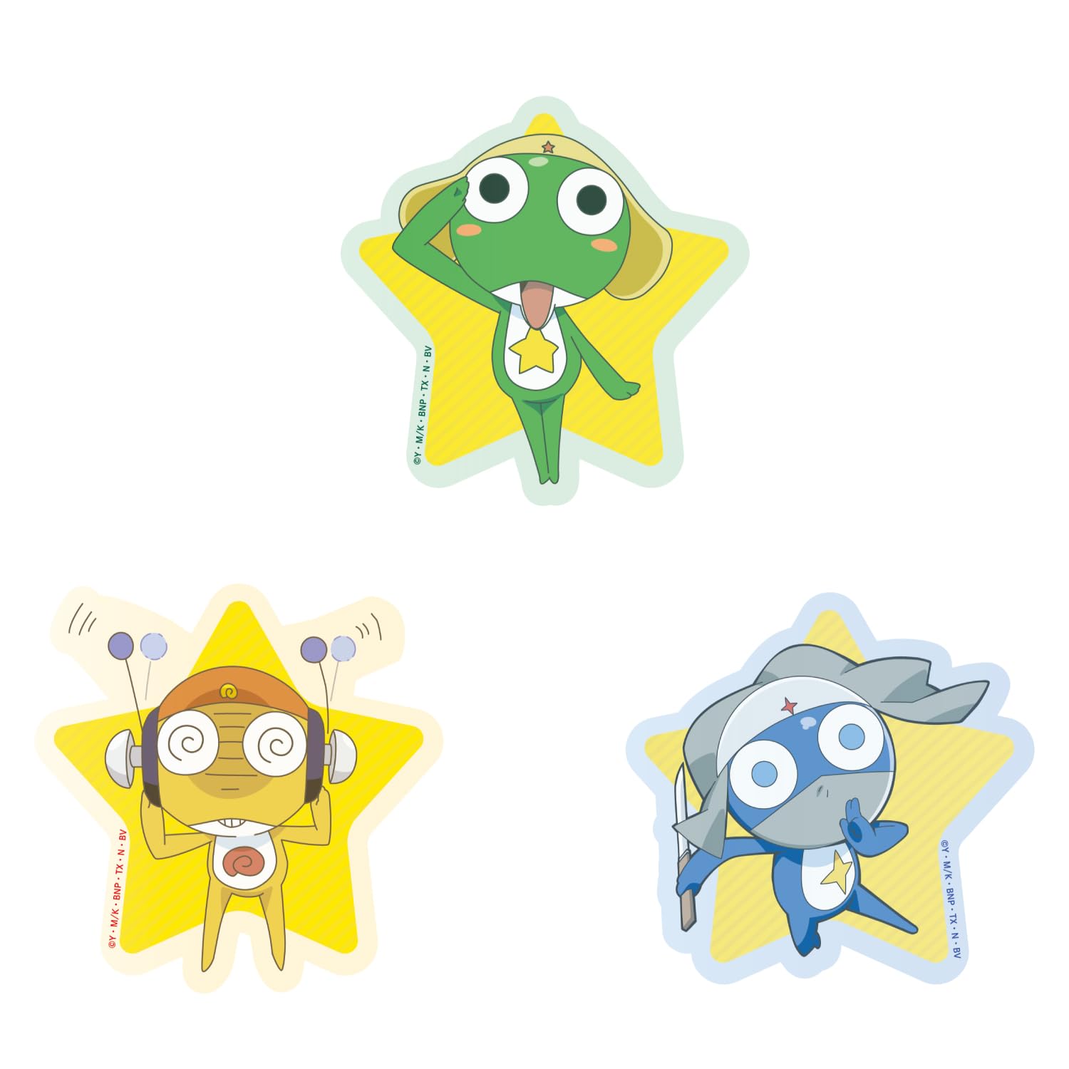 Amazon.co.jp: グルマンディーズ ケロロ軍曹 キャラスタムステッカー
