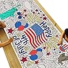 Tiny expressions 4th of july coloring poster for kids rolled no creases 30 x 72 coloring table cloth for kids activity fourth of july crafts  urban country home decor