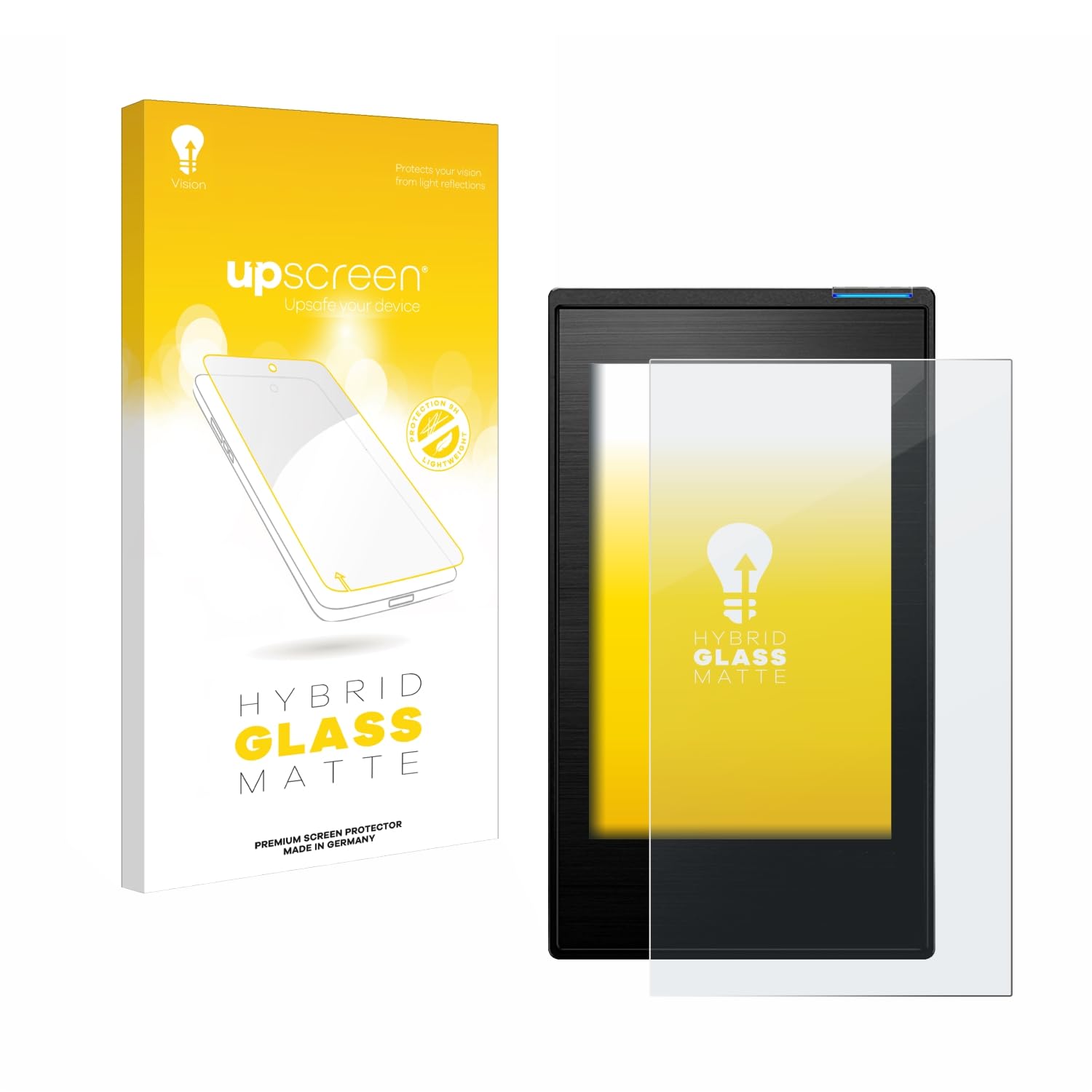 upscreen Matte Screen Protector Glass Film for Cowon Plenue 1 - Anti-Glare, Anti-Fingerprint, 9H Glass Protection