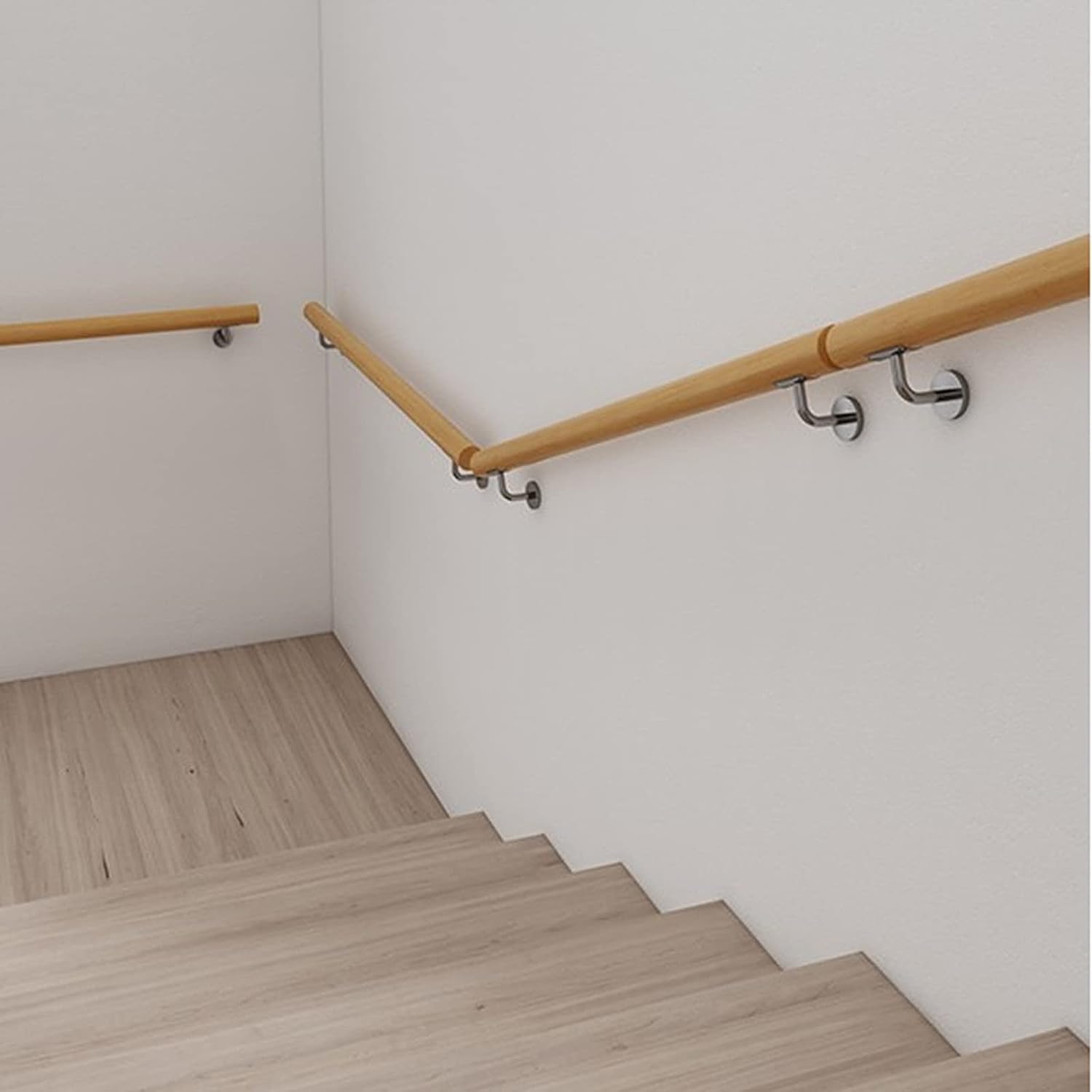 0,5 m drewniany montowany na ścianie ze wspornikiemIndoor Loft & Porch Safety Case Support