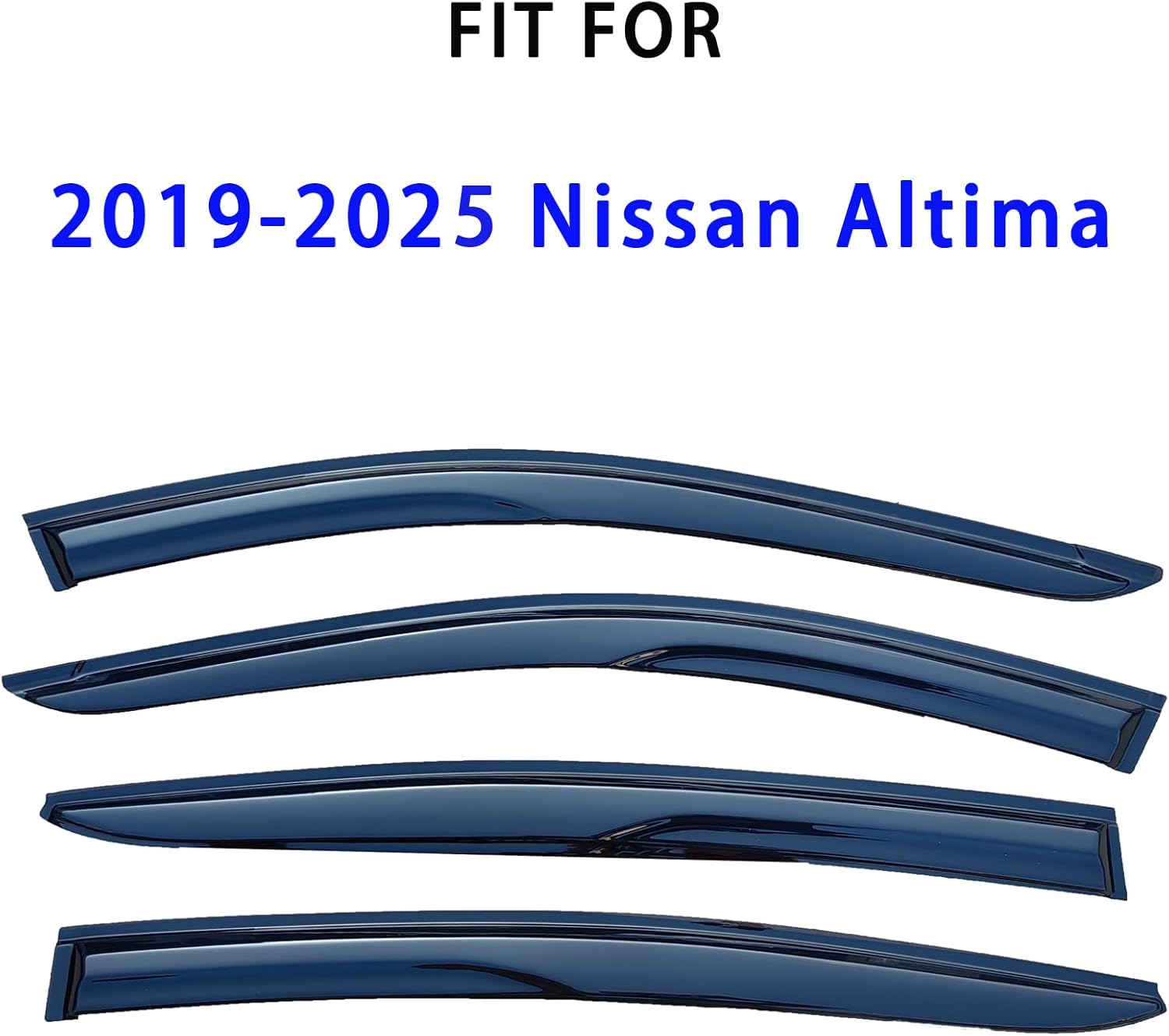 Tape On Window Visors Rain Guards Deflectors for 2019-2025 Nissan Altima,Side Vent Window Deflector Rain Guard Shade for Altima 19-25,Vent Visors Car Accessories,Truck Accessories-4pcs